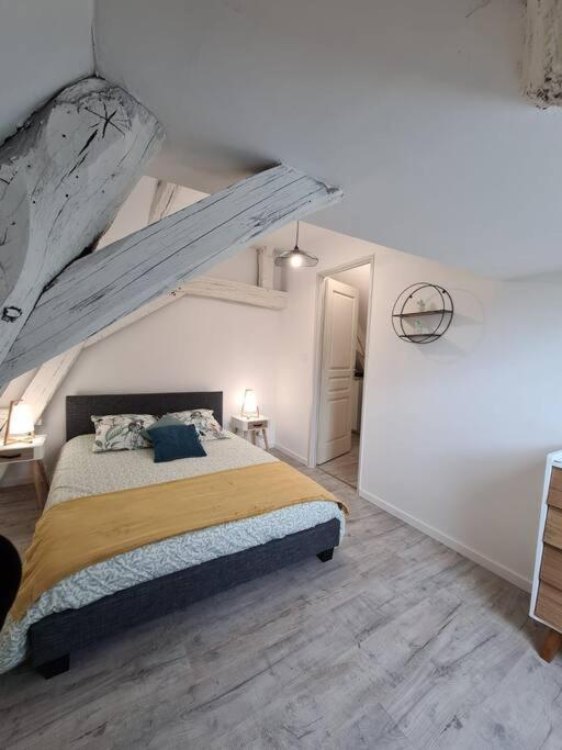 Centre Ville 3 Pieces Envoutant Sous Combles 40M² Joigny Dış mekan fotoğraf